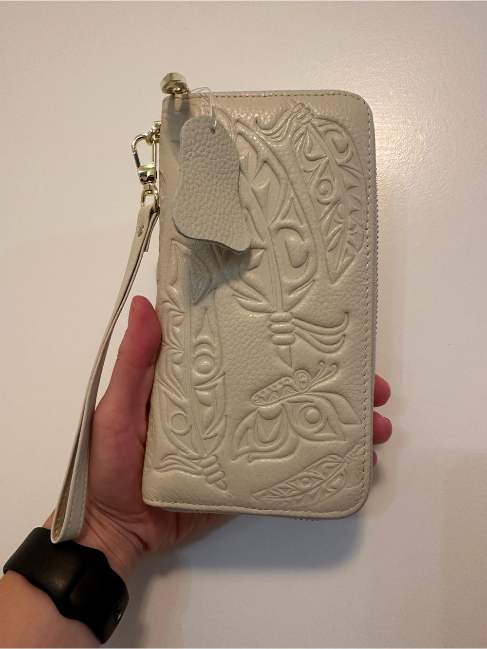 Wallet, Coast Salish 'Feather' Indigenous Design